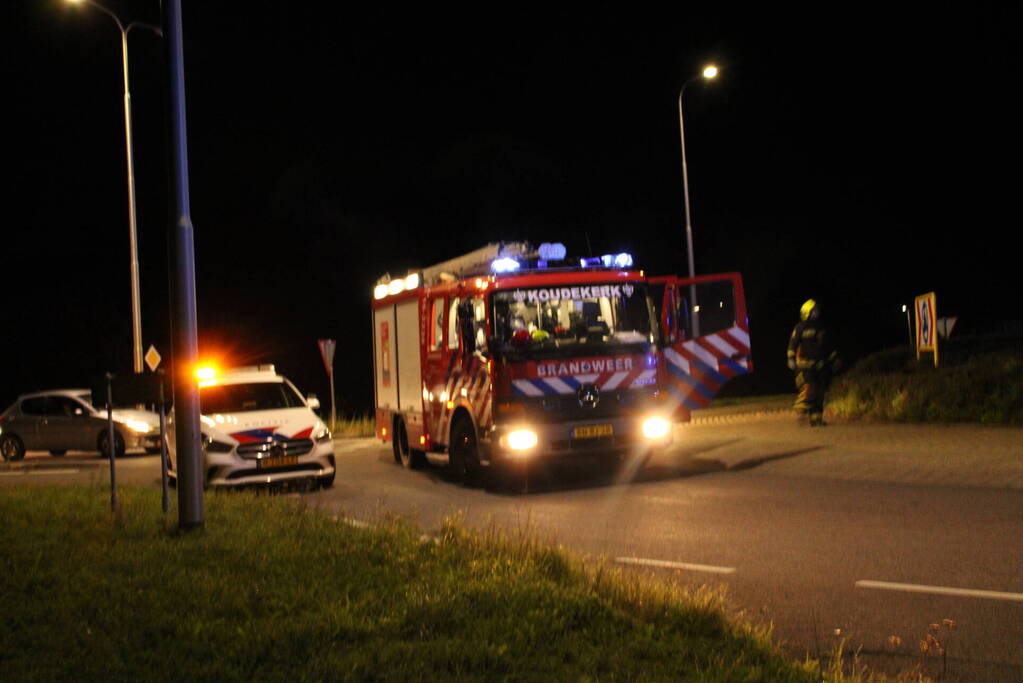 Persoon gewond bij autobrand