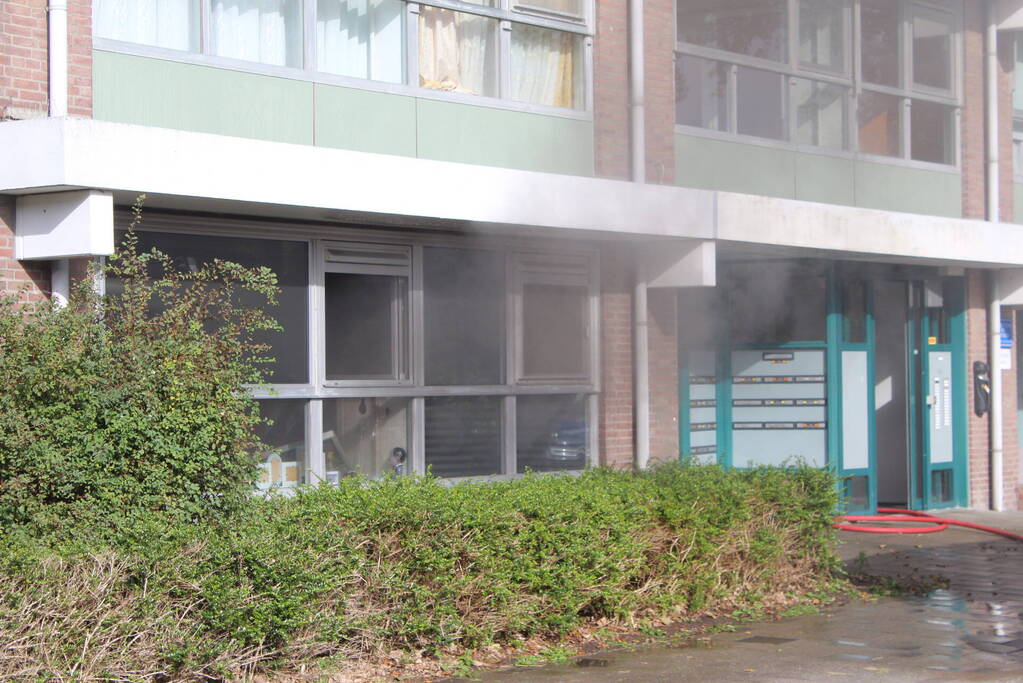 Hevige brand in appartement