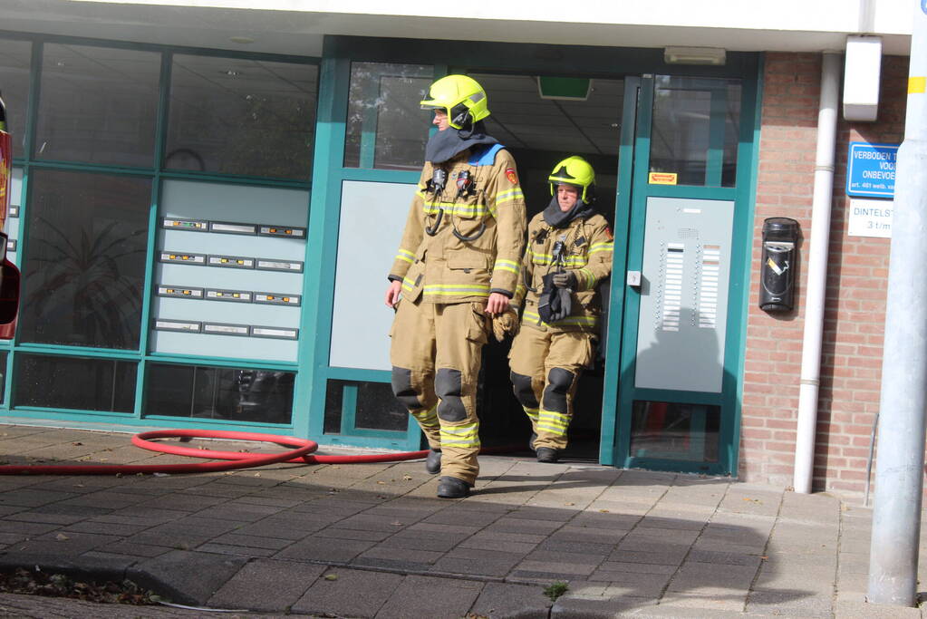 Hevige brand in appartement
