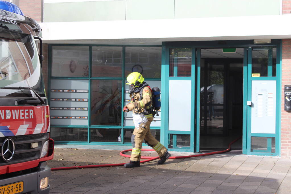 Hevige brand in appartement