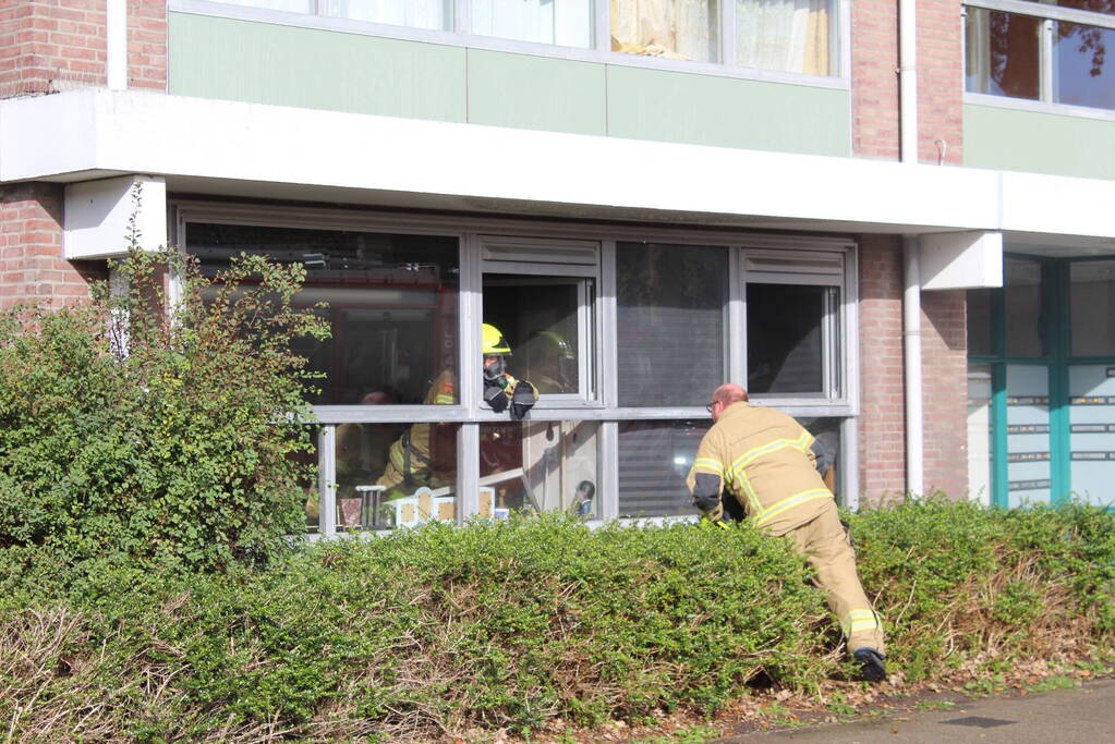 Hevige brand in appartement