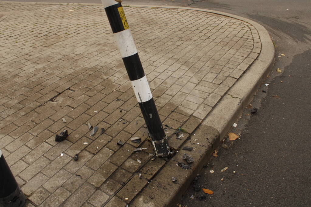 Automobilist ramt verkeerslicht