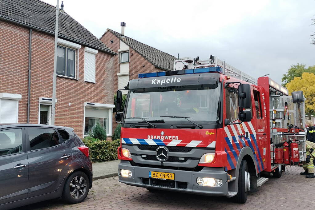 Rookontwikkeling door pan op kookplaat