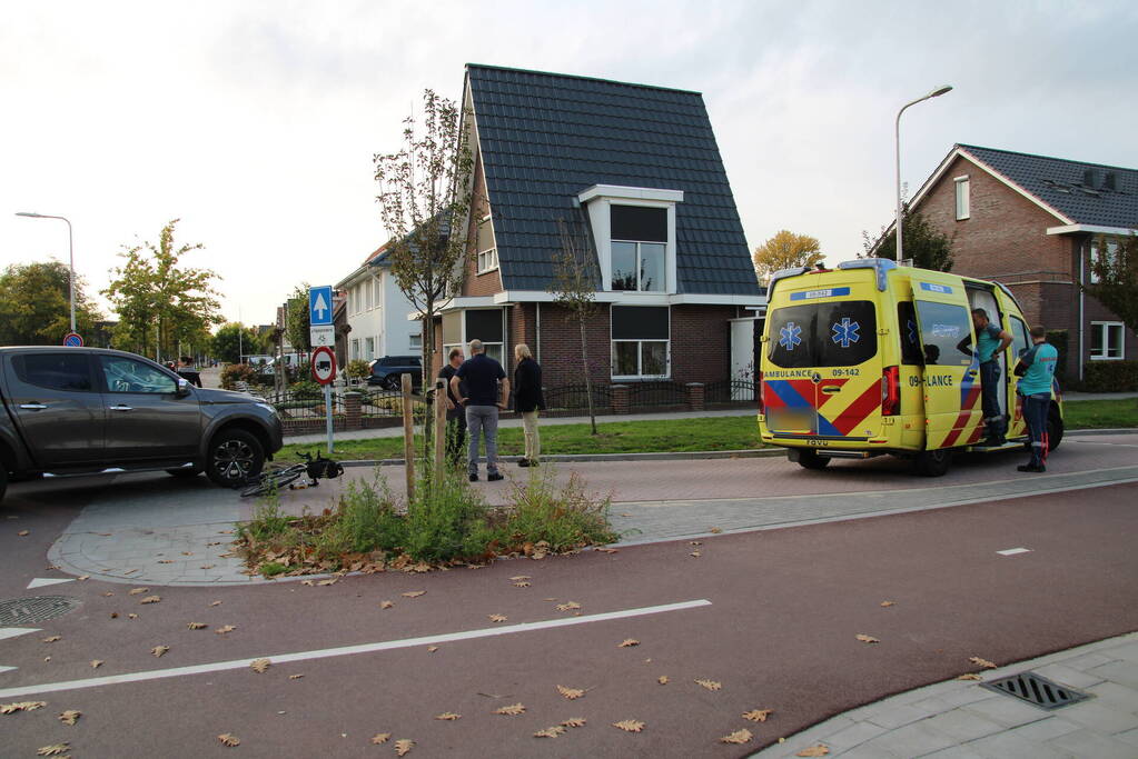 Fietser gewond bij botsing met automobilist
