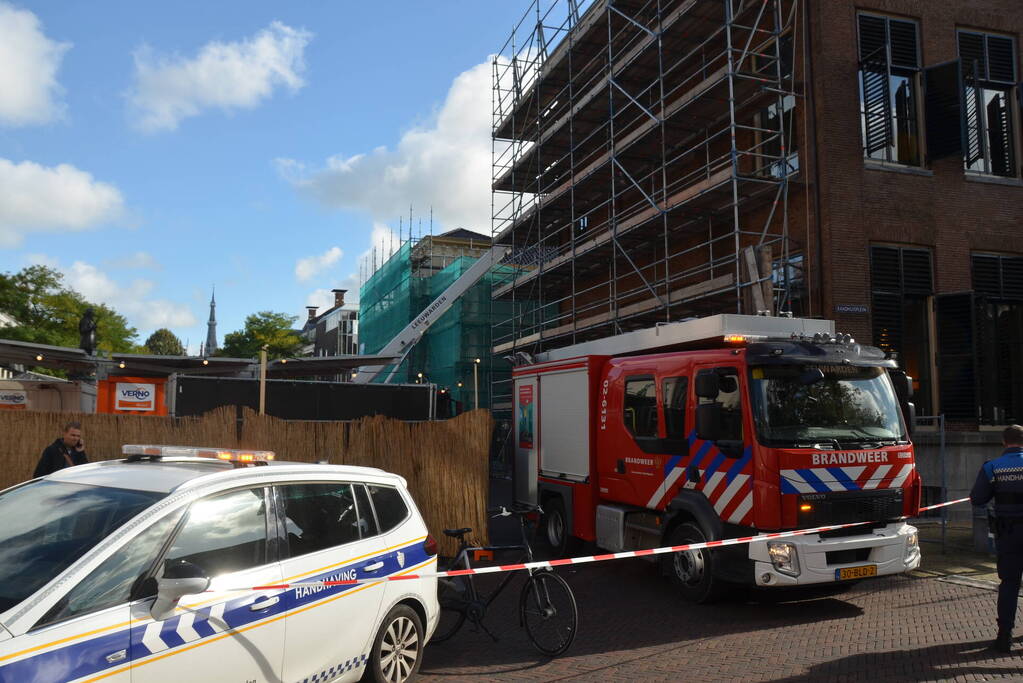 Brand bij verbouwing stadhuis