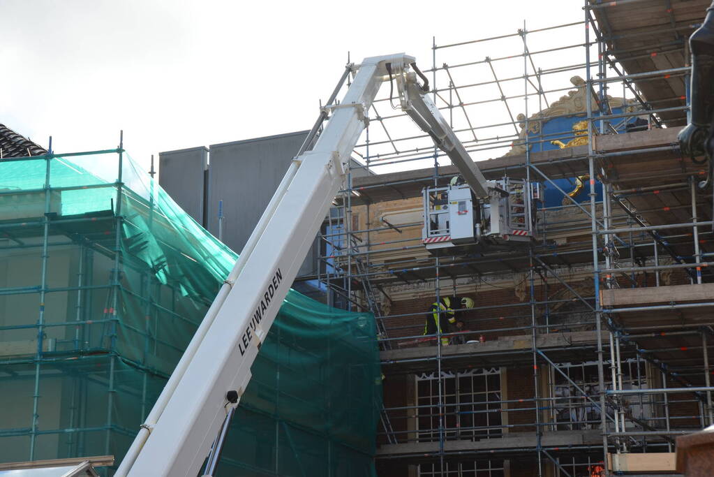 Brand bij verbouwing stadhuis