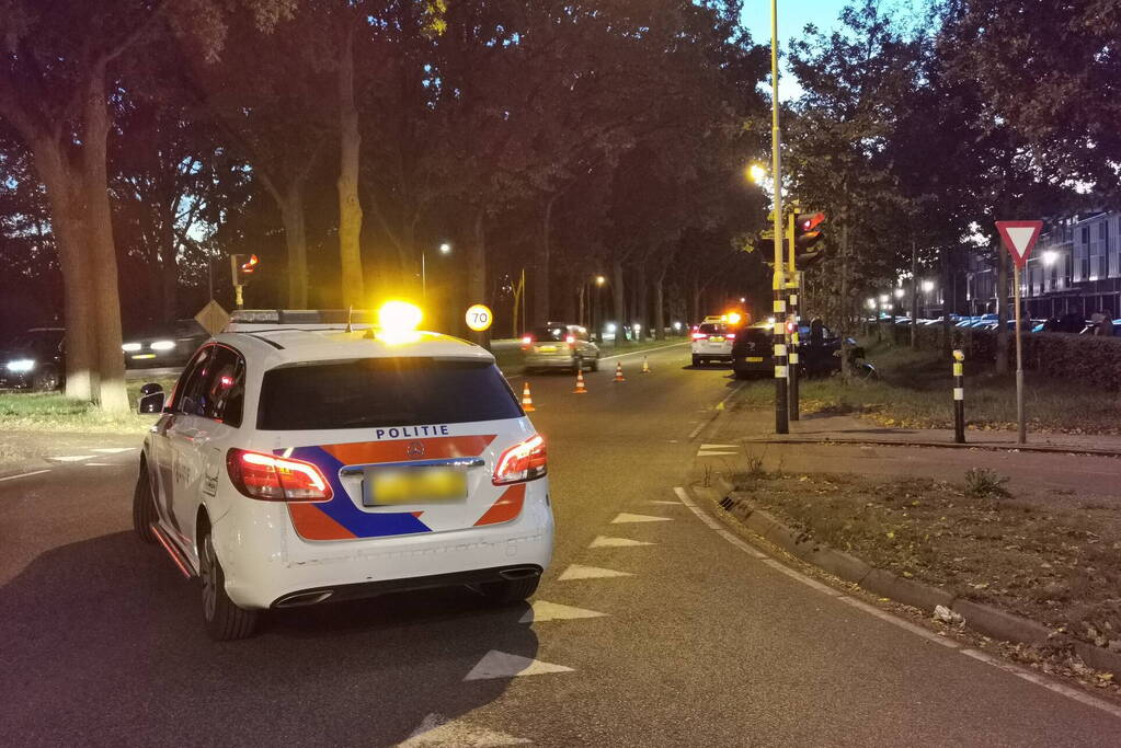 Automobilist botst frontaal tegen boom