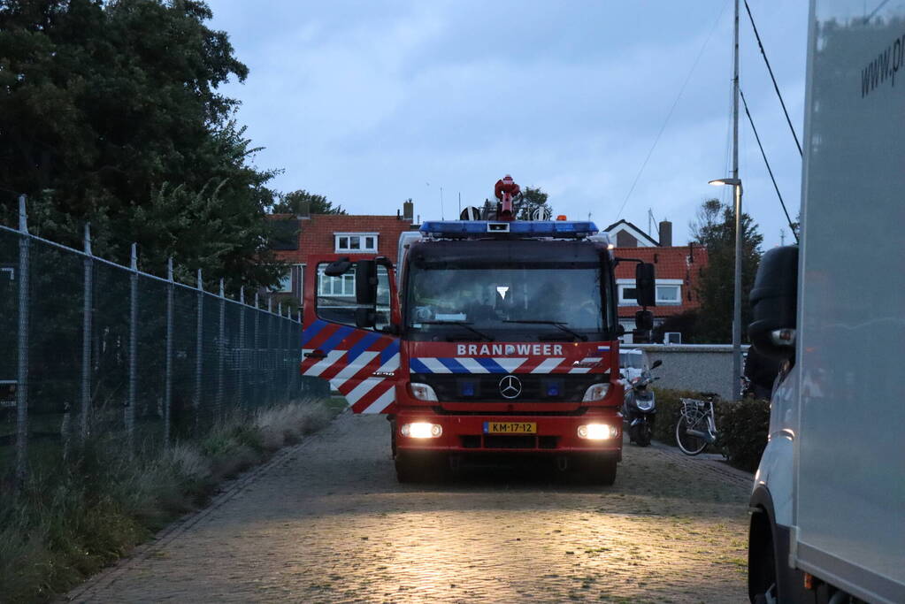 Brand op schip blijkt rookbom