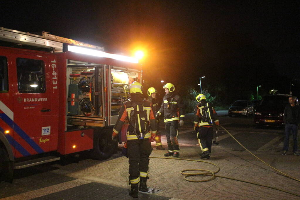 Auto beschadigd na brand