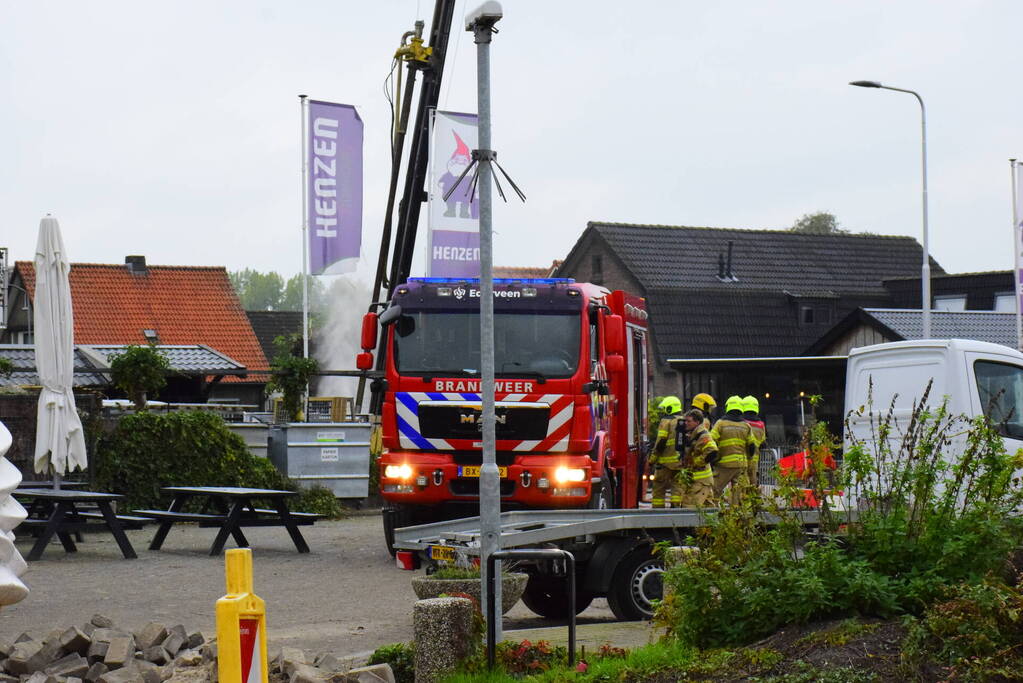 Hogedruk gasleiding geraakt tijdens werkzaamheden