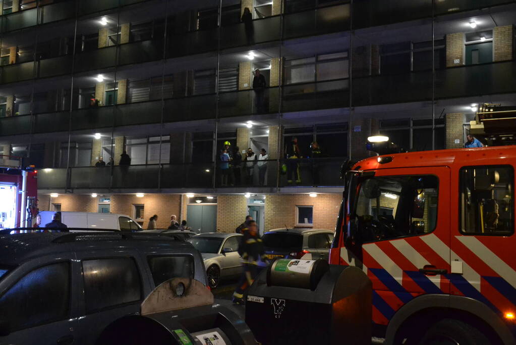 Brandweer ingezet bij brand in flatwoning