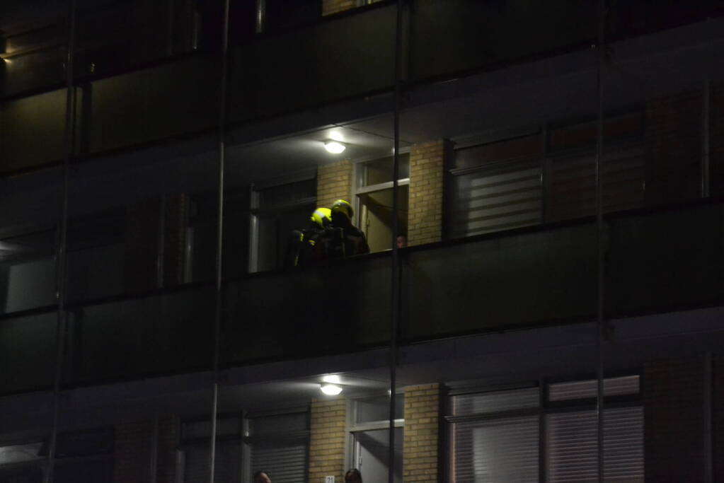 Brandweer ingezet bij brand in flatwoning
