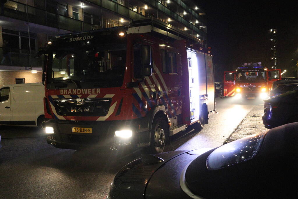 Brandweer ingezet bij brand in flatwoning