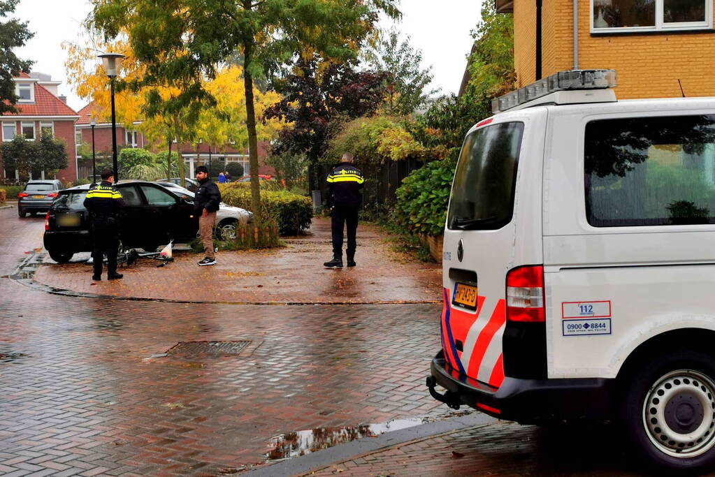 Fietser en automobilist betrokken bij botsing