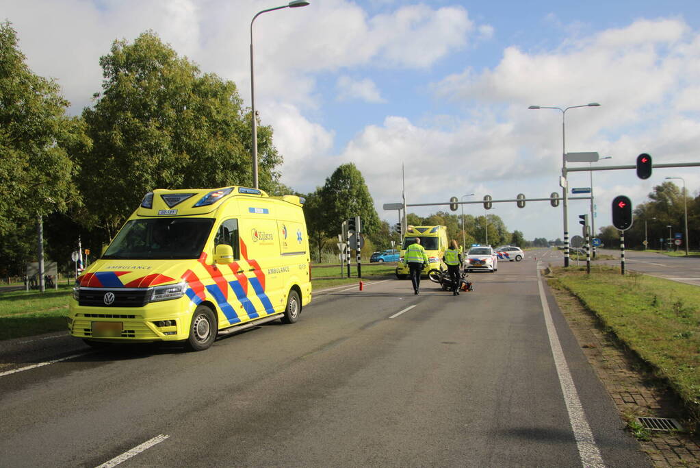 Motorrijder gewond na eenzijdig ongeval