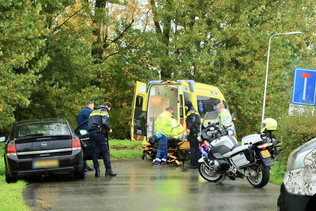 Fiets door midden bij botsing met scooter