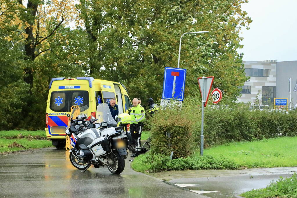 Fiets door midden bij botsing met scooter