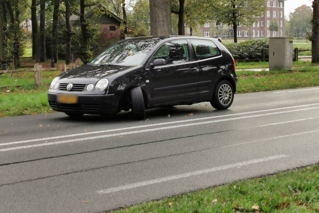 Verkeershinder door afgebroken voorwiel
