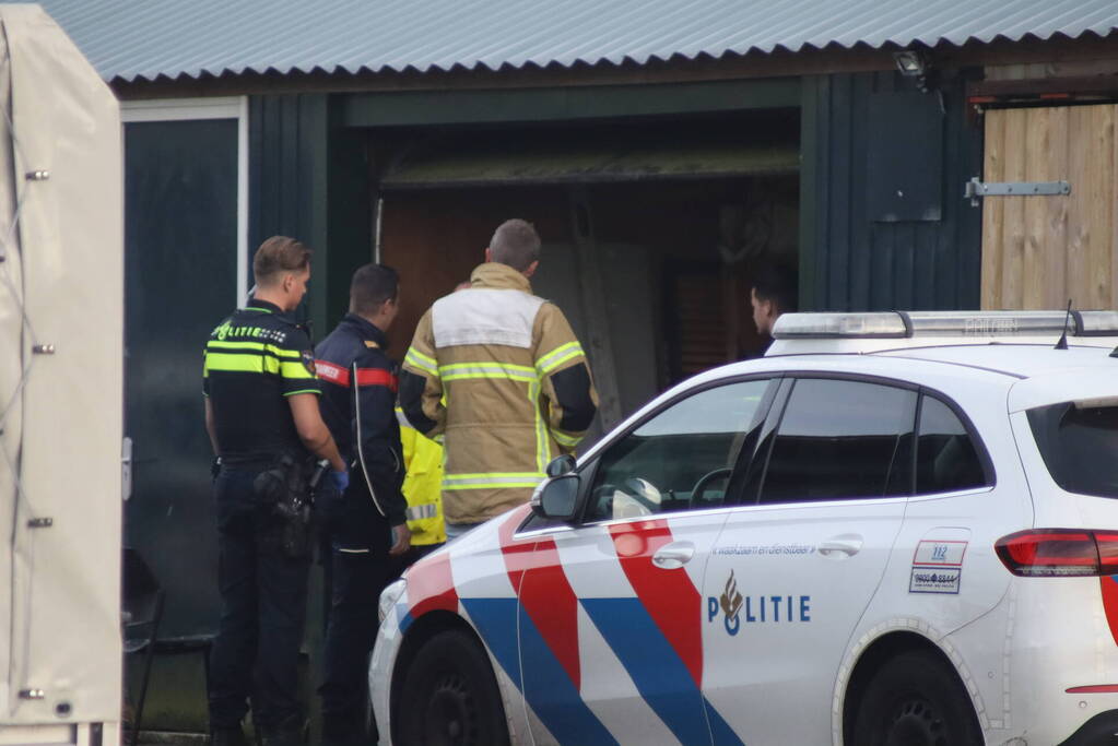 Chemicaliën voor drugs aangetroffen in garagebox