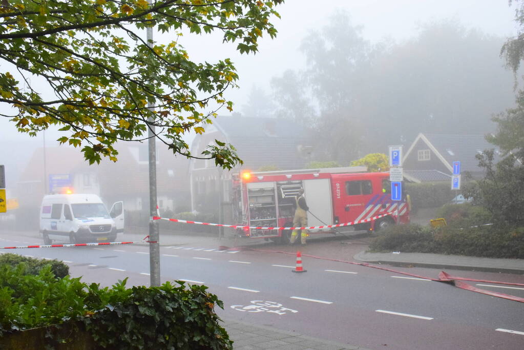 Straat afgezet na gaslekkage