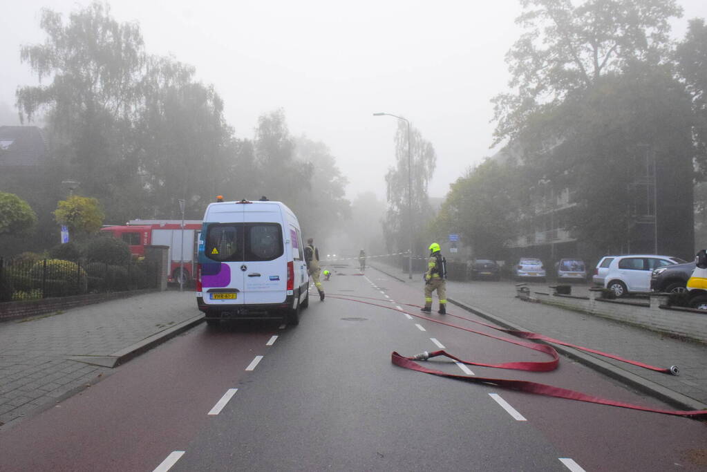 Straat afgezet na gaslekkage