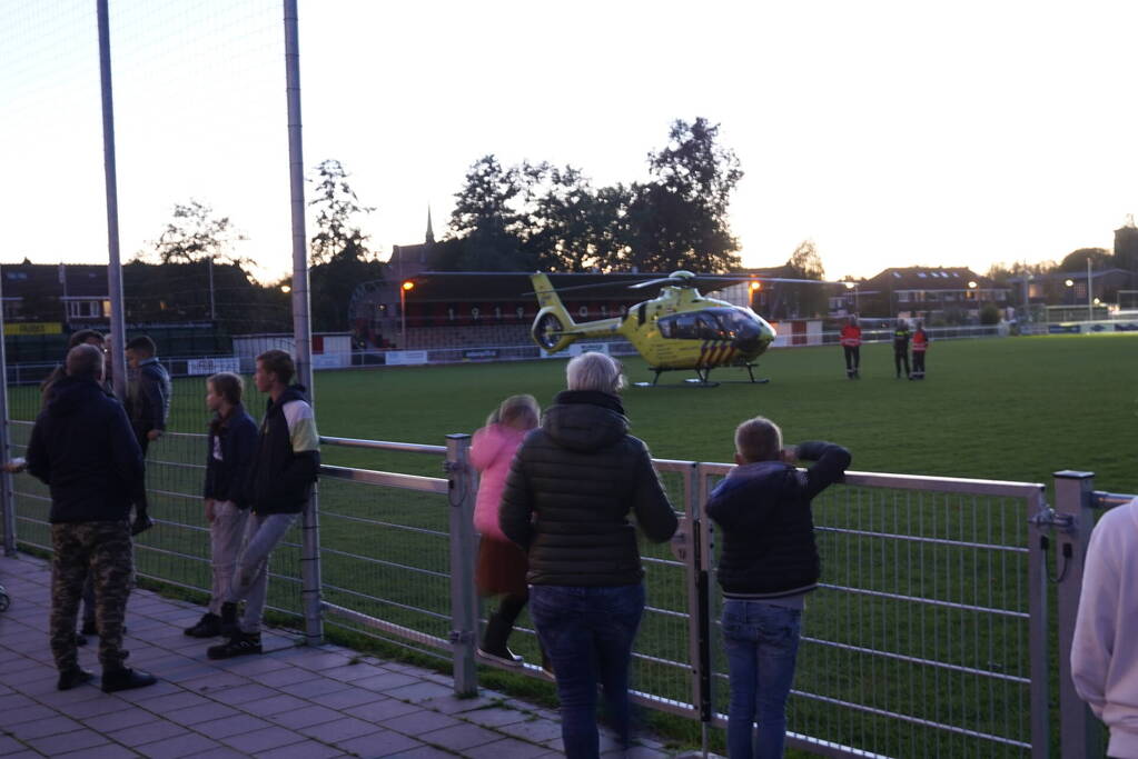 Traumahelikopter trekt veel bekijks