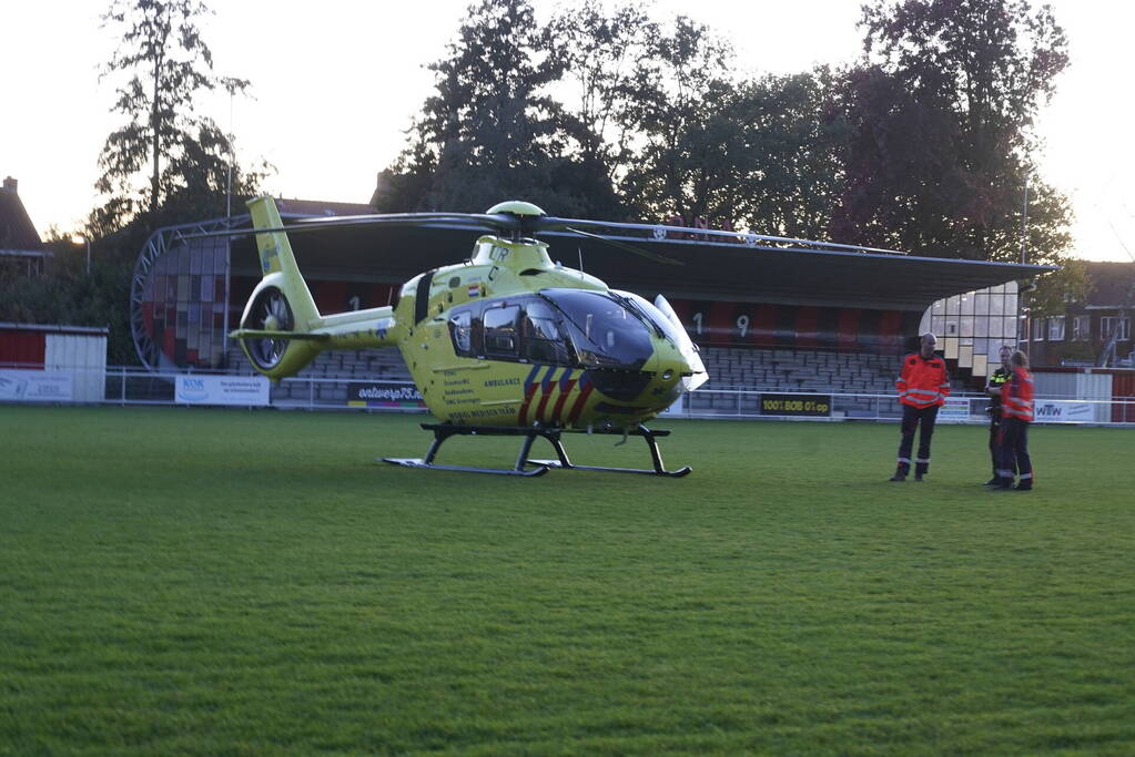 Traumahelikopter trekt veel bekijks