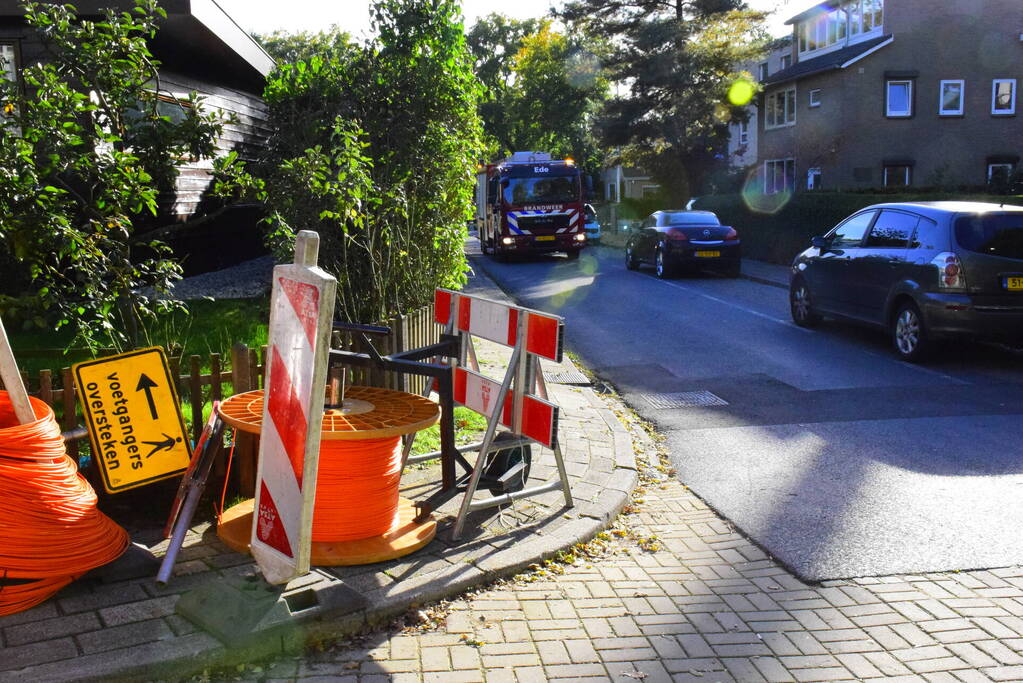 Wederom gasleiding geraakt bij aanleg van glasvezelkabel