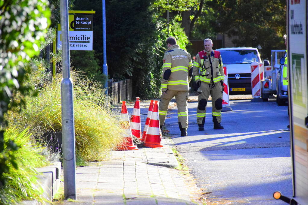 Wederom gasleiding geraakt bij aanleg van glasvezelkabel