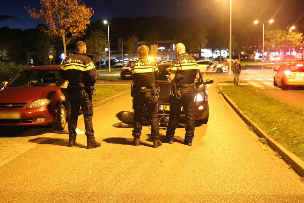 Bromfietser gewond bij botsing met automobilist