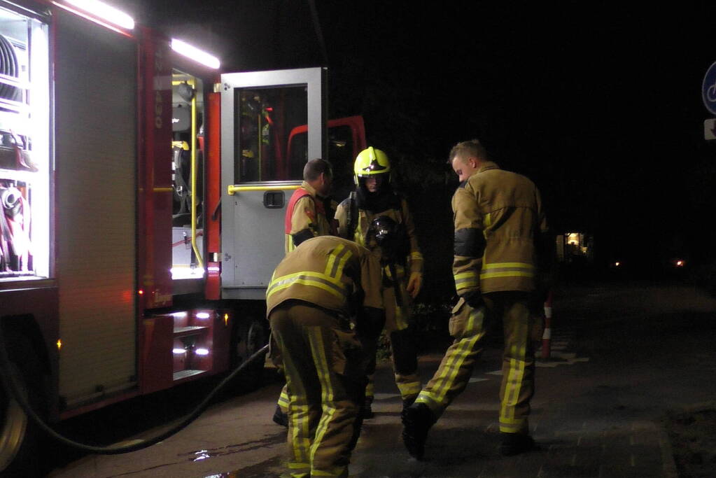 Brand in container snel geblust