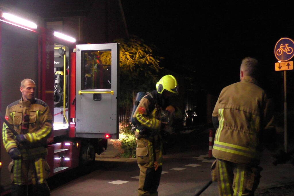 Brand in container snel geblust