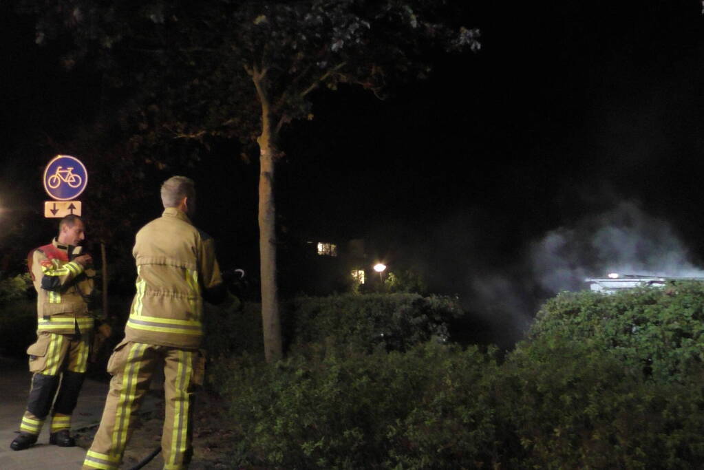 Brand in container snel geblust