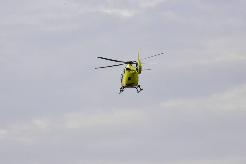 Traumahelikopter landt na ernstig ongeval
