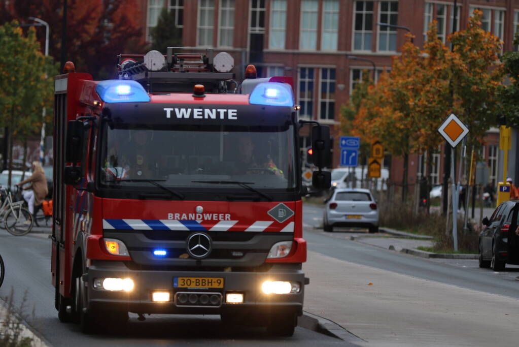 Autobrand in parkeergarage MST