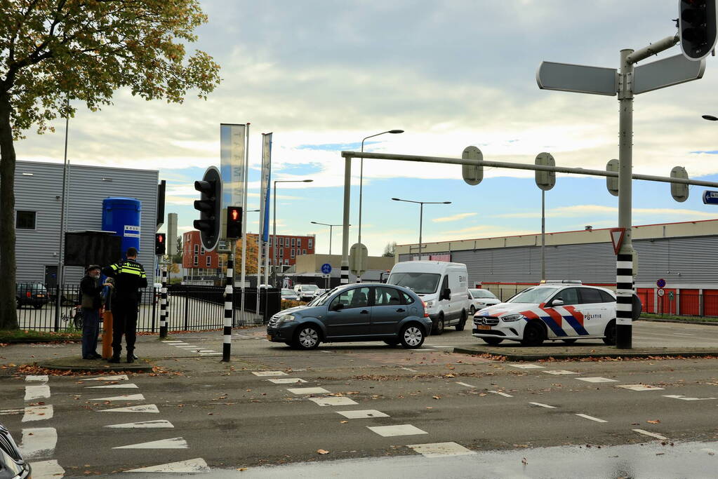 Fietser en automobilist betrokken bij botsing