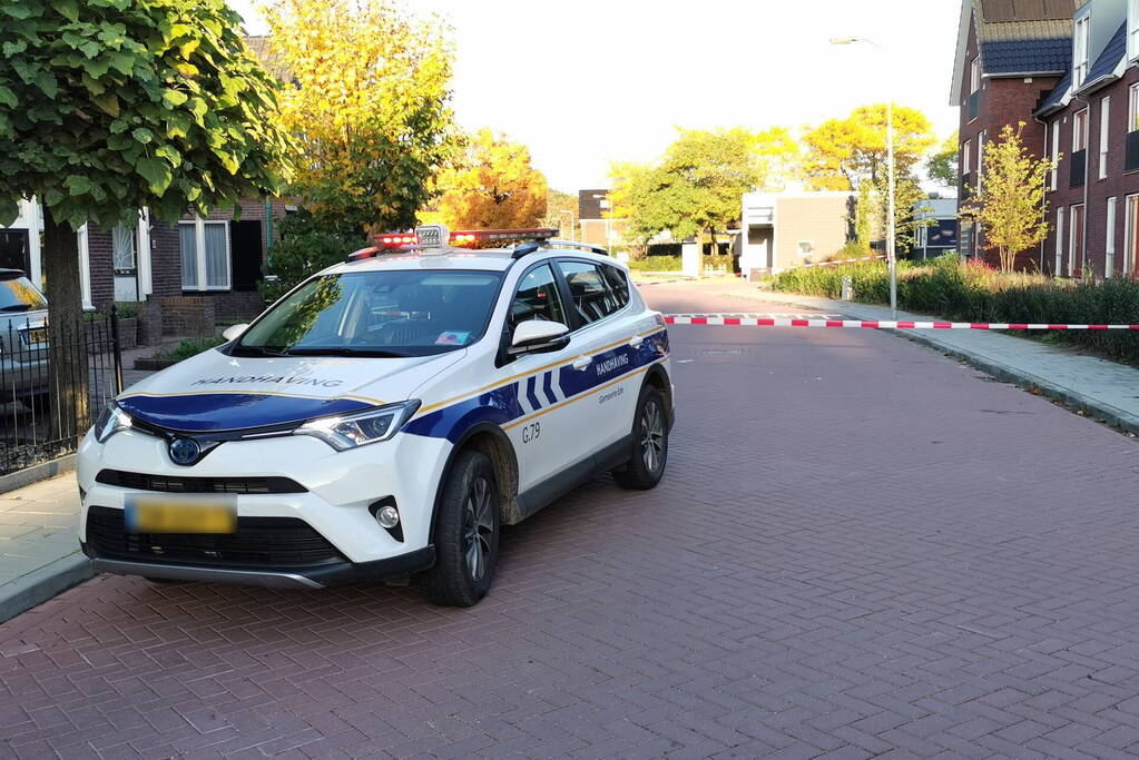 Weg afgesloten door Sinkhole
