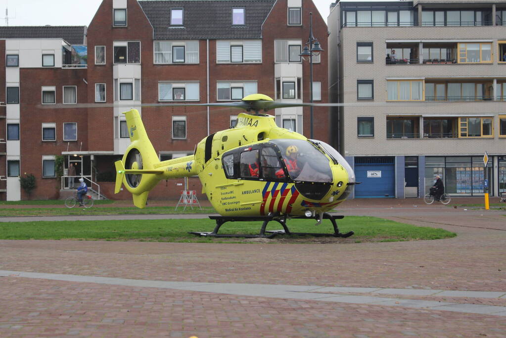 Trauma-arts per helikopter ingevlogen