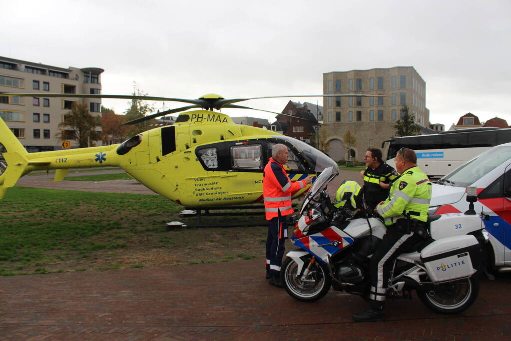 Trauma-arts per helikopter ingevlogen