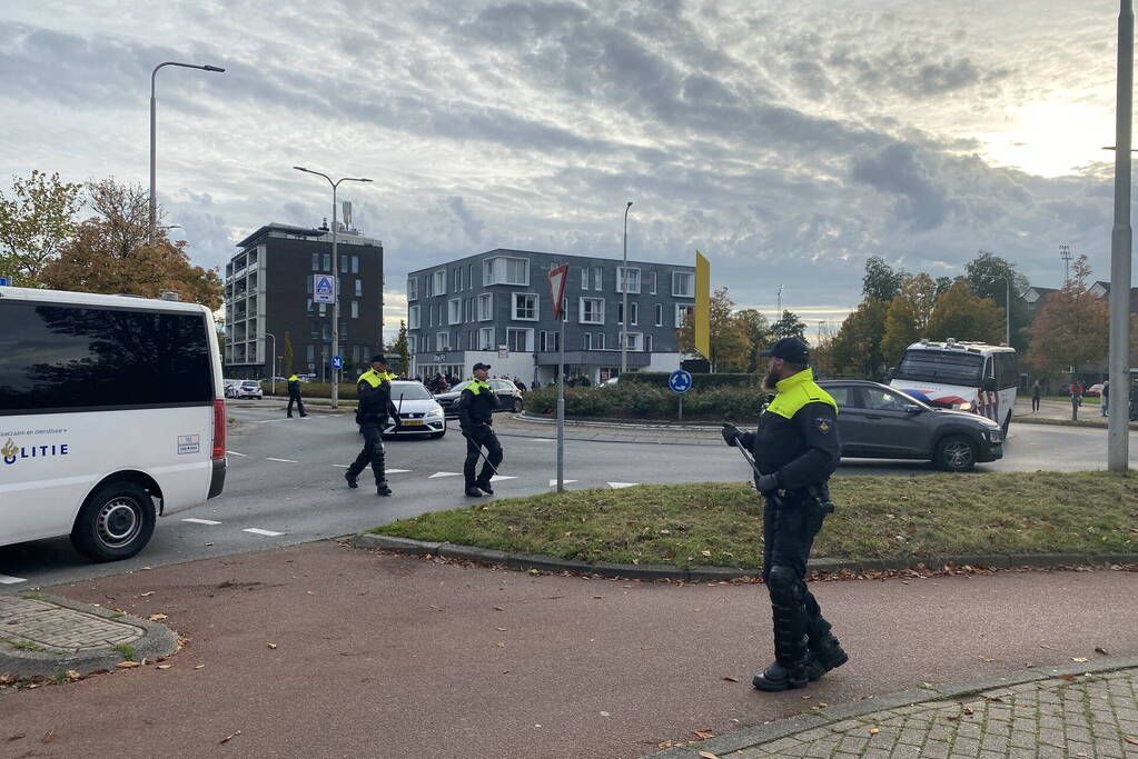 Mobiele eenheid ingezet na voetbalwedstrijd