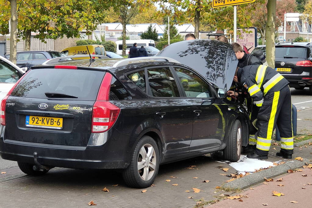 Voertuigbrand snel onder controle