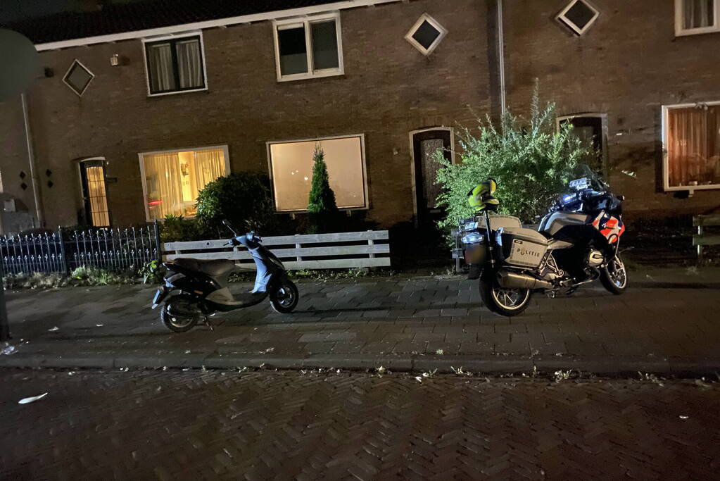Scooterrijder ten val tijdens achtervolging