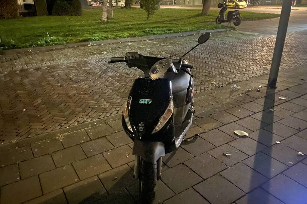 Scooterrijder ten val tijdens achtervolging