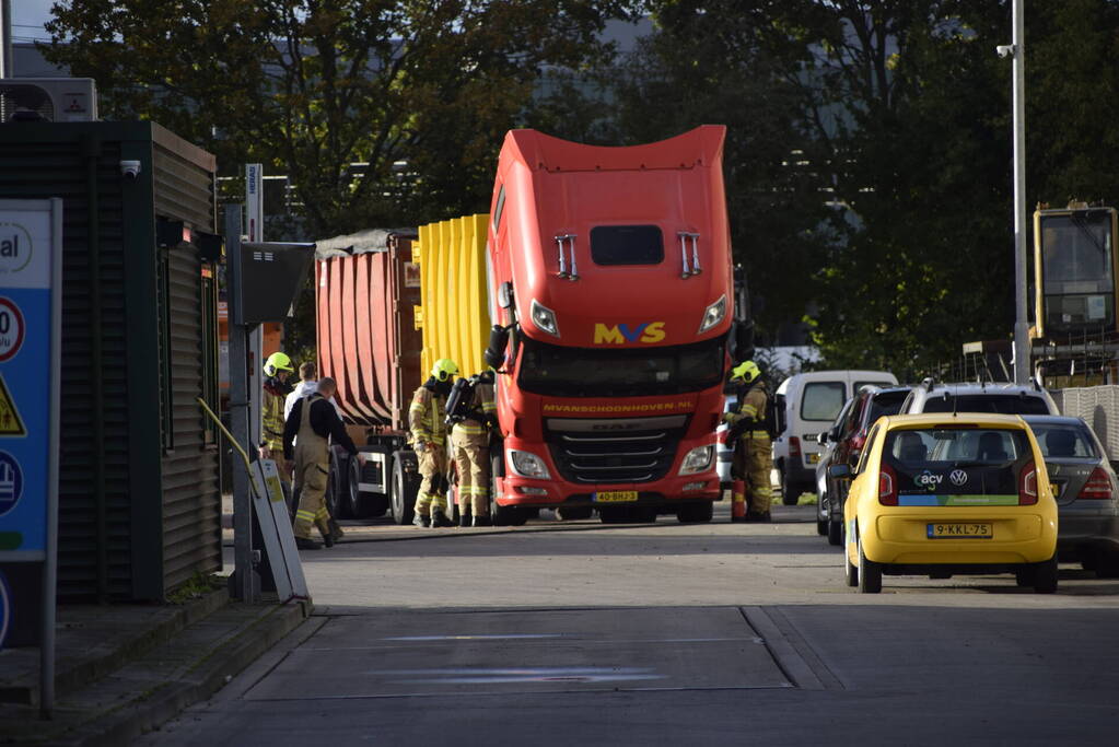 Brand in vrachtwagen snel geblust