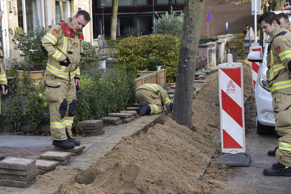 Wederom gasleiding geraakt bij aanleggen van glasvezelkabel
