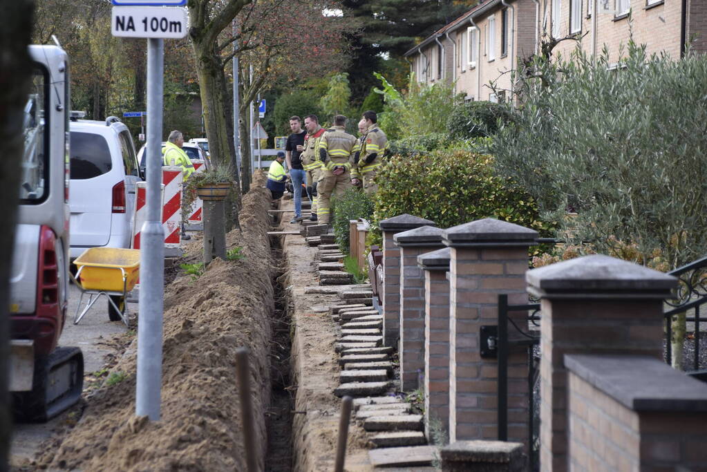 Wederom gasleiding geraakt bij aanleggen van glasvezelkabel