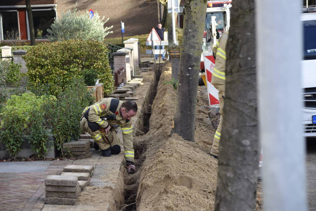 Wederom gasleiding geraakt bij aanleggen van glasvezelkabel