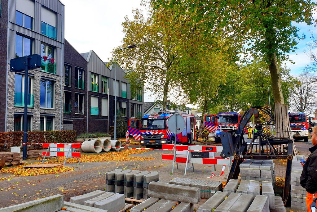 Grote uitslaande brand in appartement