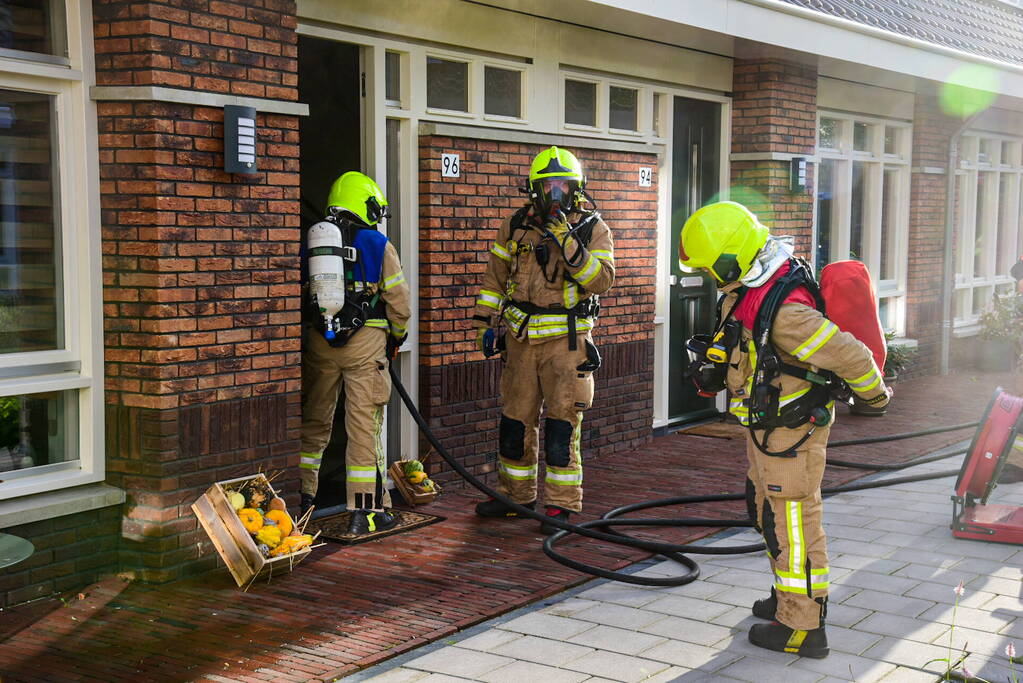 Veel rook door brand in warmtepomp
