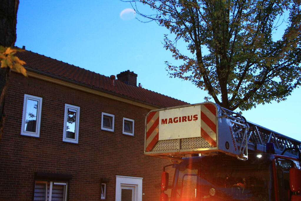 Brandweer ingezet voor kat op dak van woning